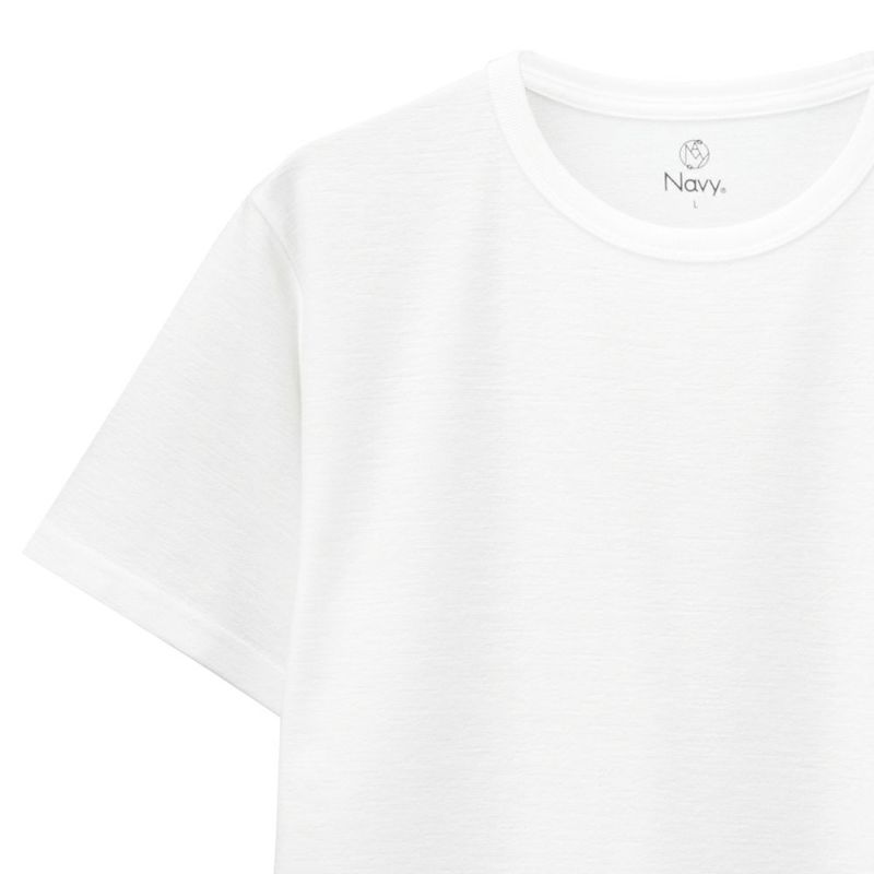 Navy ネイビー 汗ジミ軽減 クルーネックtシャツ Mh ss 1 メンズ