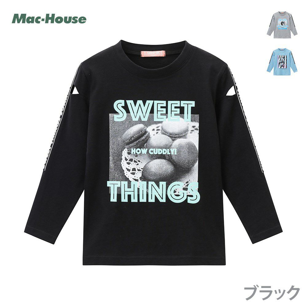 T Graphics ティーグラフィックス ガールズ 袖テープロングスリーブtシャツ Mh Tg810g キッズ