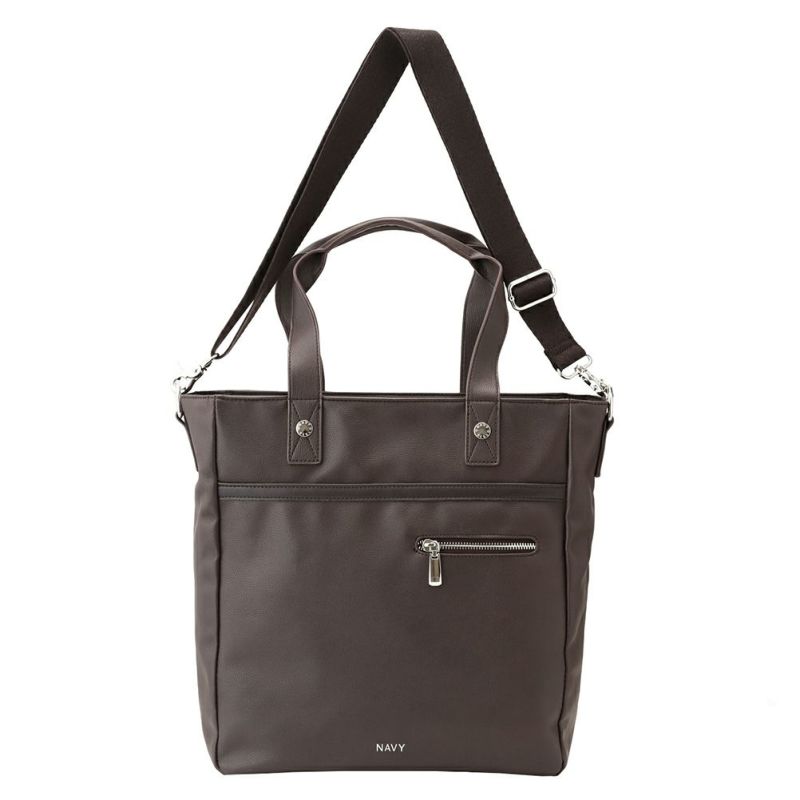 Navy ネイビー ソリッドカラー2wayトート Bmh194 メンズ Navy ネイビー ソリッドカラー2wayトート Bmh194 メンズ