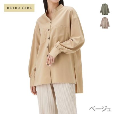 RETRO GIRL レトロガール スキッパースタンドシャツ BLM1911233 レディース