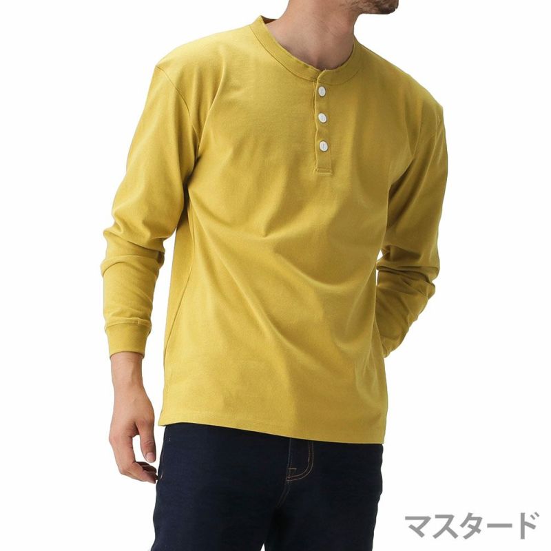 Goodwear グッドウェア ヘンリーネック長袖tシャツ 2w7 5512 ss メンズ