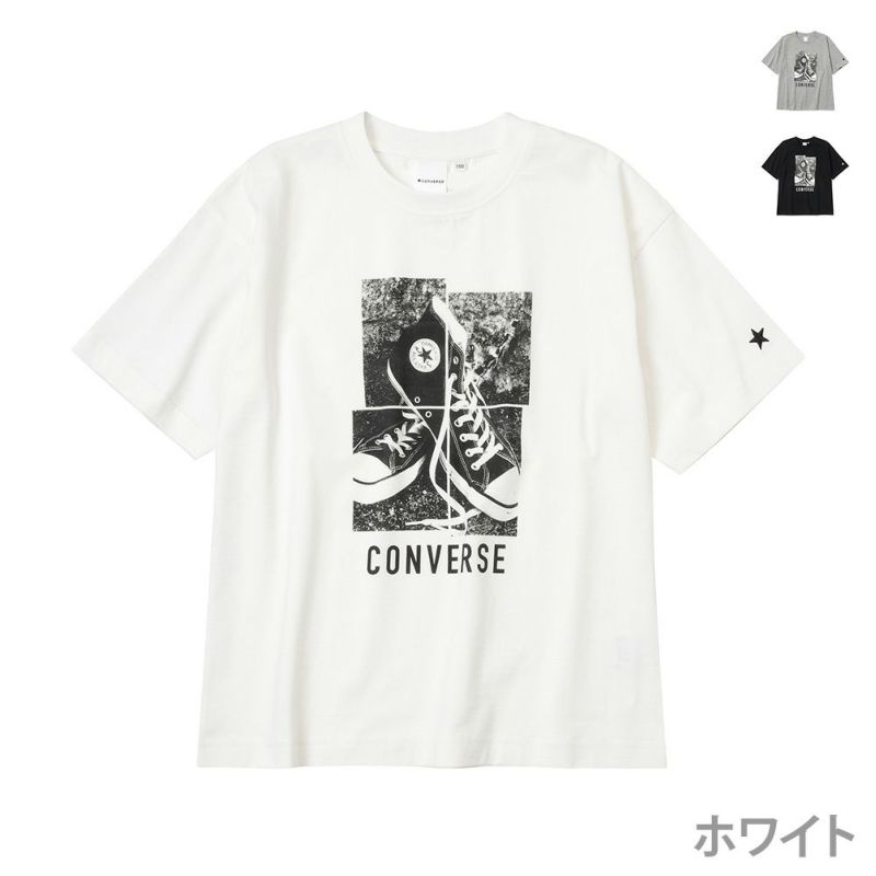 Converse コンバース ボーイズ ガールズ フォトプリントビッグtシャツ Cm1044 キッズ
