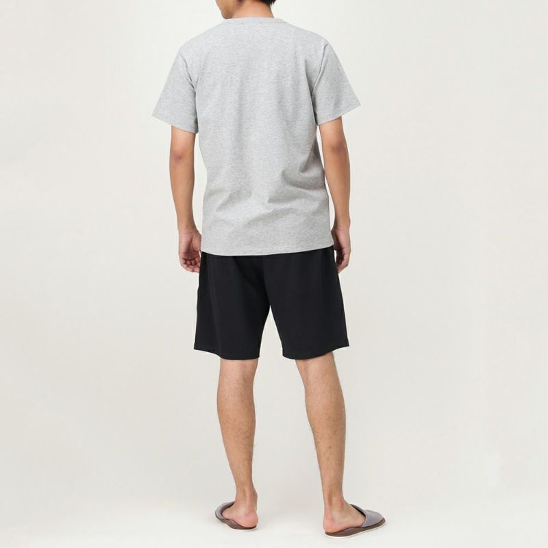 Navy ネイビー 綿100 半袖ショートパンツセットアップ mh メンズ Navy ネイビー 綿100 半袖ショートパンツセットアップ mh メンズ