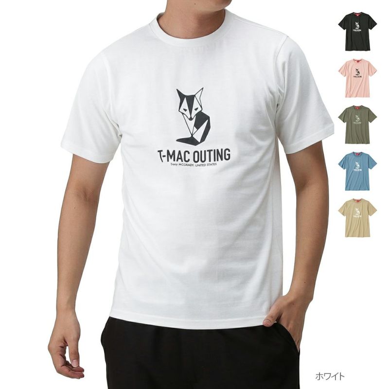 T Mac Outing Usaコットンtシャツ メンズ