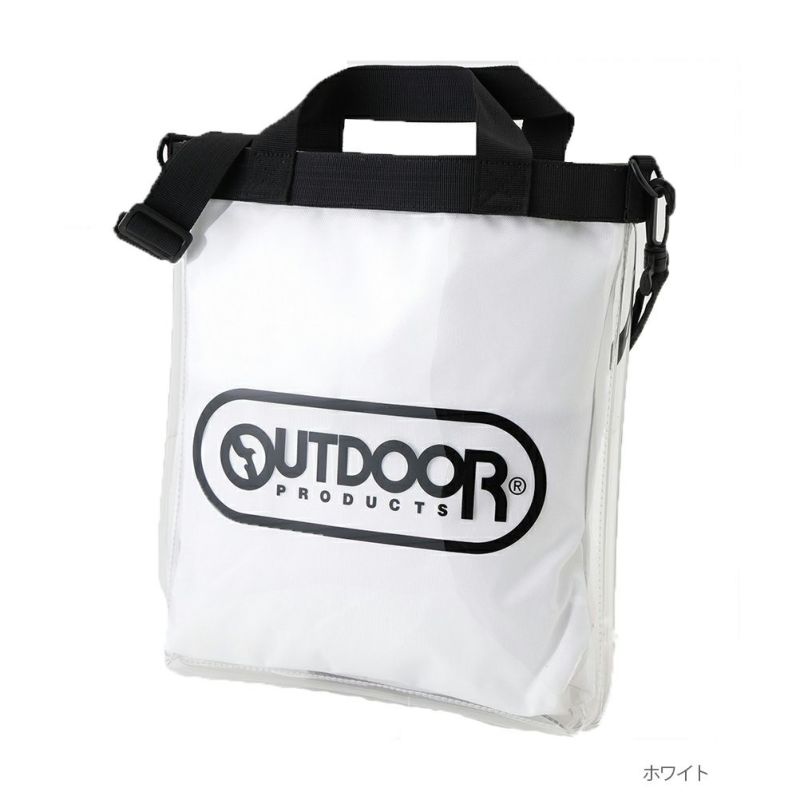 OUTDOOR PRODUCTS ダブルレイヤークリアトートバッグ メンズ