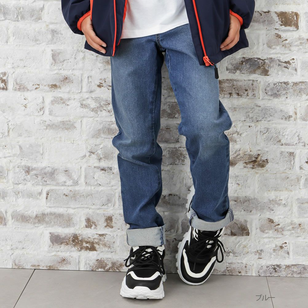 NAVY  デニム切替ロングパンツ キッズ