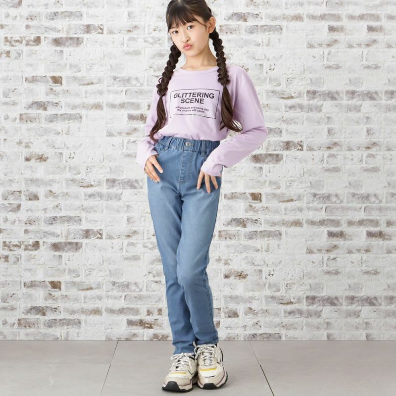 NAVY ストレッチデニムスキニーパンツ キッズ商品画像-4