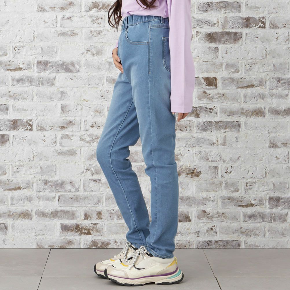 NAVY  デニム切替ロングパンツ キッズ