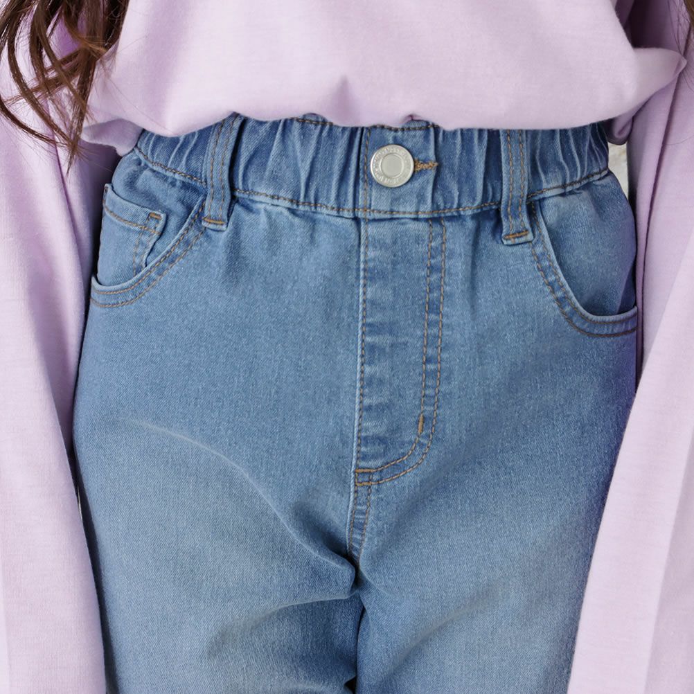 NAVY  デニム切替ロングパンツ キッズ