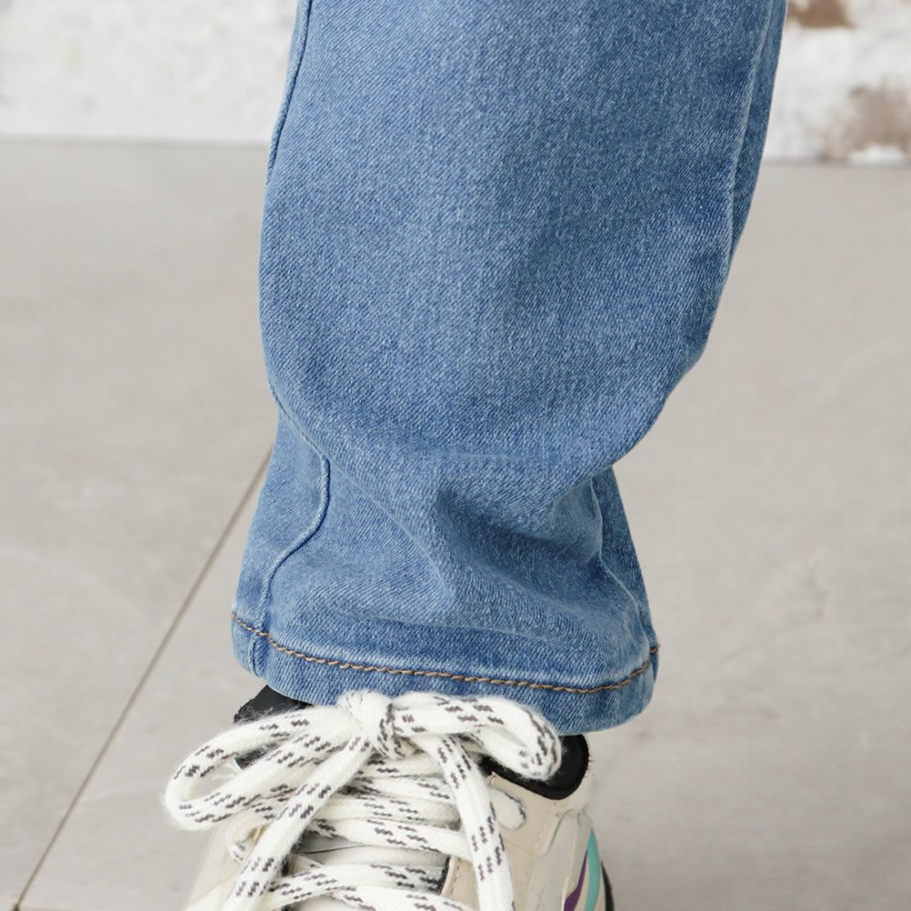 NAVY  デニム切替ロングパンツ キッズ