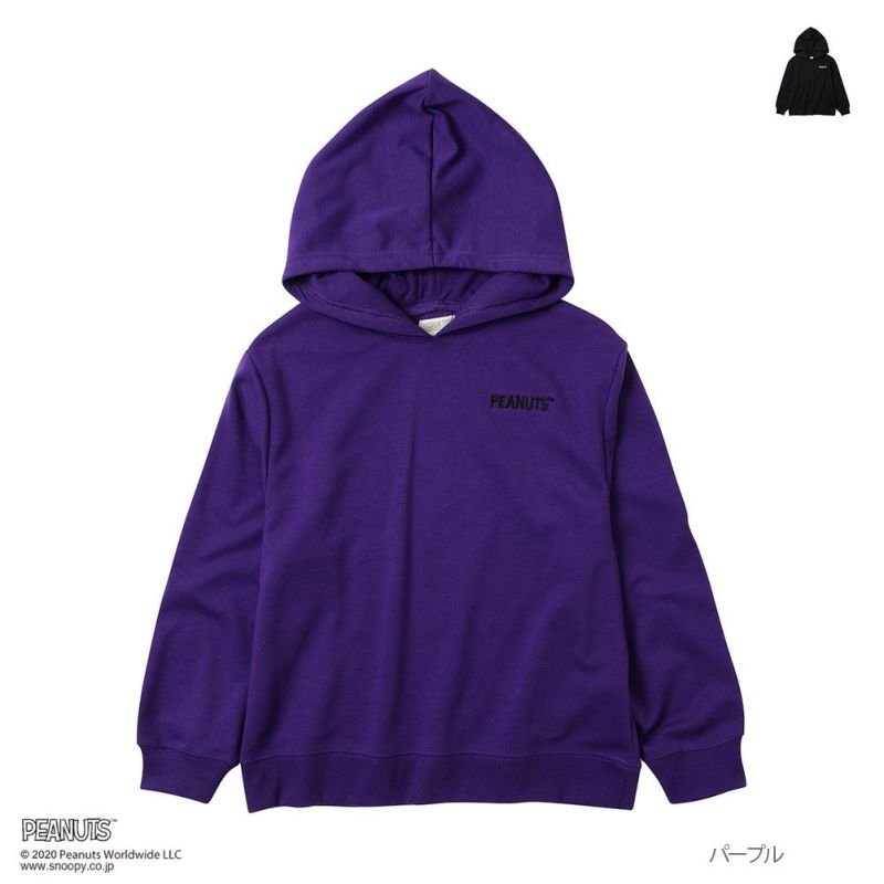Peanuts バックワッペンパーカー キッズ Peanuts バックワッペンパーカー キッズ