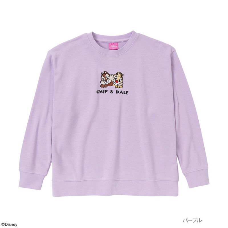 Disney ディズニー チップ デール 刺繍トレーナー キッズ Disney ディズニー チップ デール 刺繍トレーナー キッズ