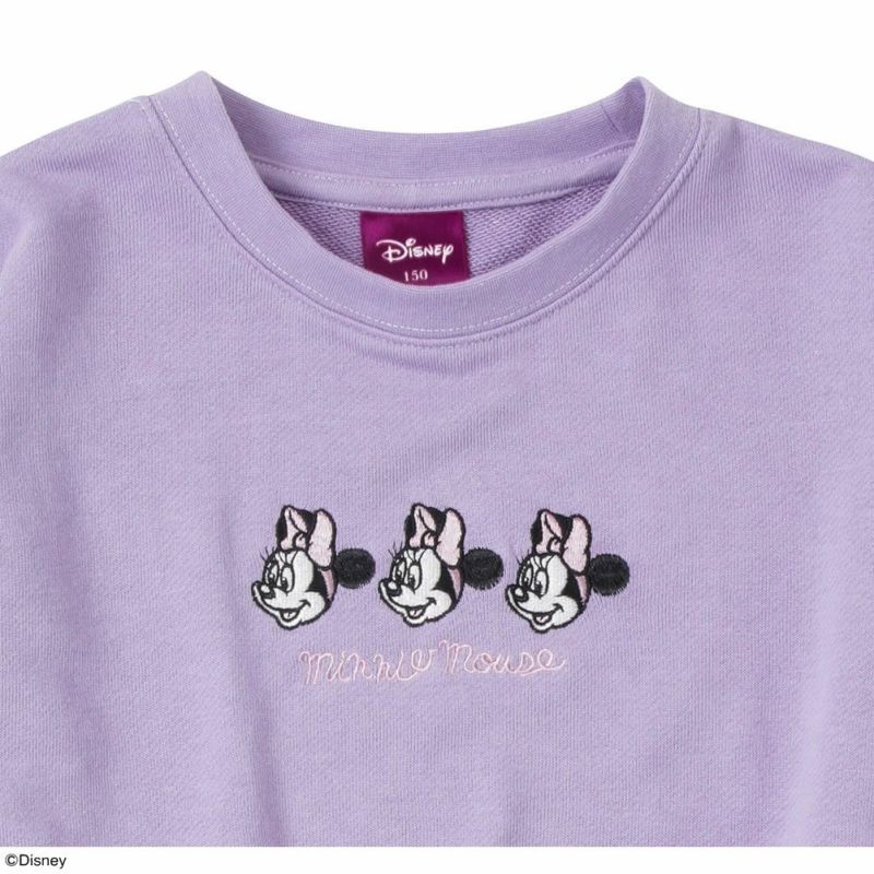 Disney ディズニー ミニー 刺繍トレーナー キッズ Disney ディズニー ミニー 刺繍トレーナー キッズ