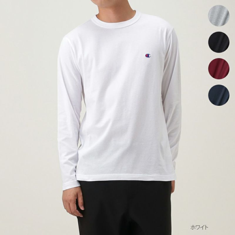 Champion ワンポイントロングスリーブtシャツ メンズ Champion ワンポイントロングスリーブtシャツ メンズ