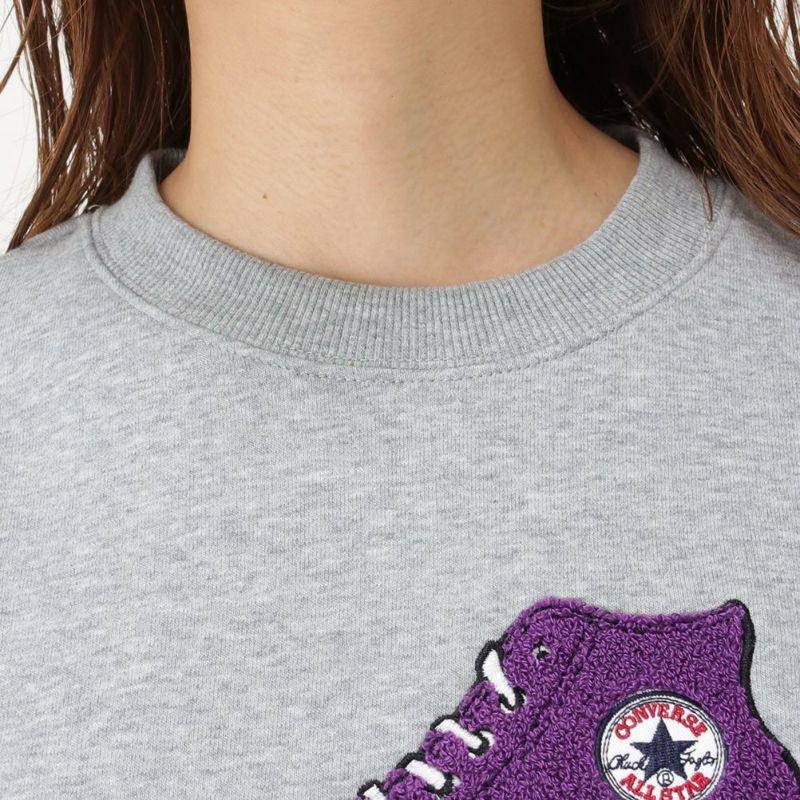 Converse 起毛シューズサガラトレーナー レディース Converse 起毛シューズサガラトレーナー レディース