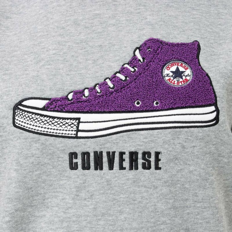 Converse 起毛シューズサガラトレーナー レディース