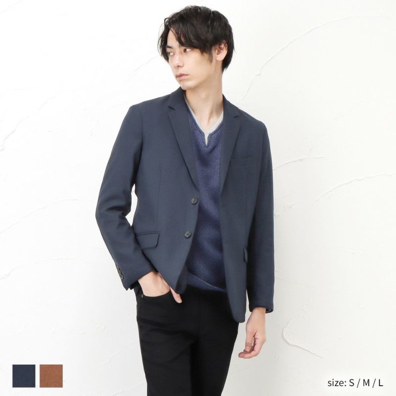 Navy 2wayストレッチジャケット メンズ