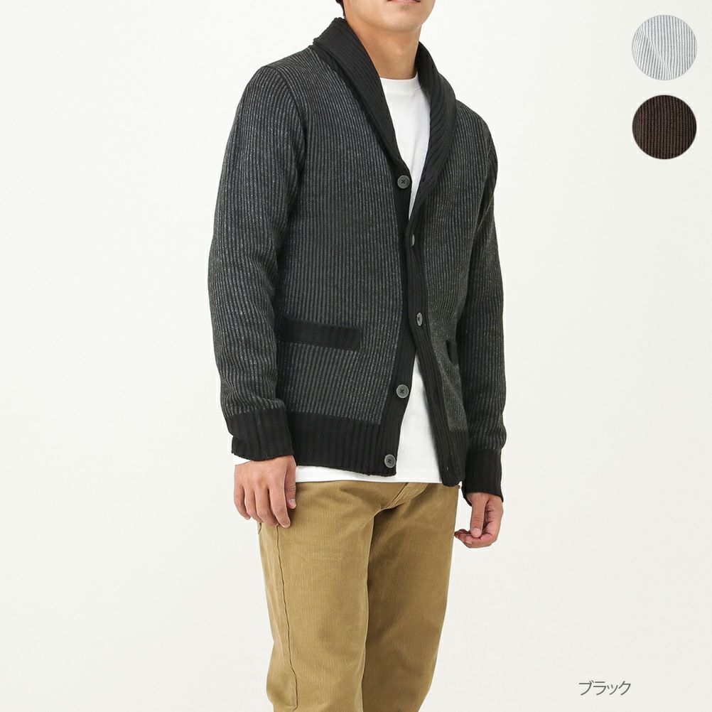 Mossimo ストライプショールカーデ メンズ Mossimo ストライプショールカーデ メンズ