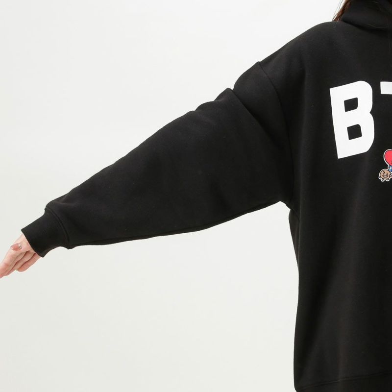 Bt21 キャラクタープリントパーカー レディース Bt21 キャラクタープリントパーカー レディース