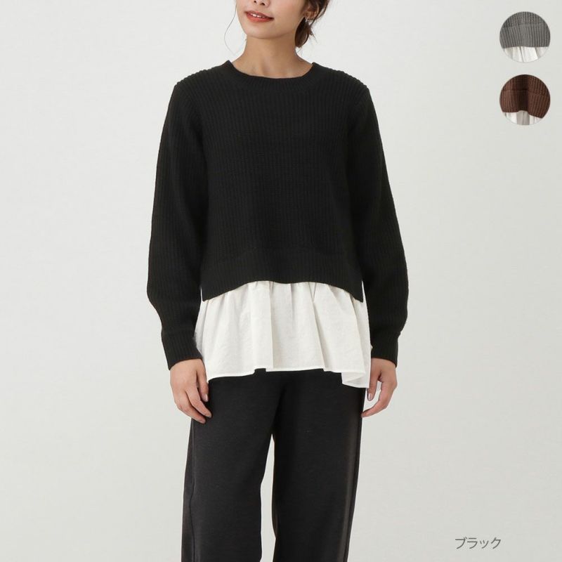 Howdy Marie ドッキングニットプルオーバー レディース Howdy Marie ドッキングニットプルオーバー レディース