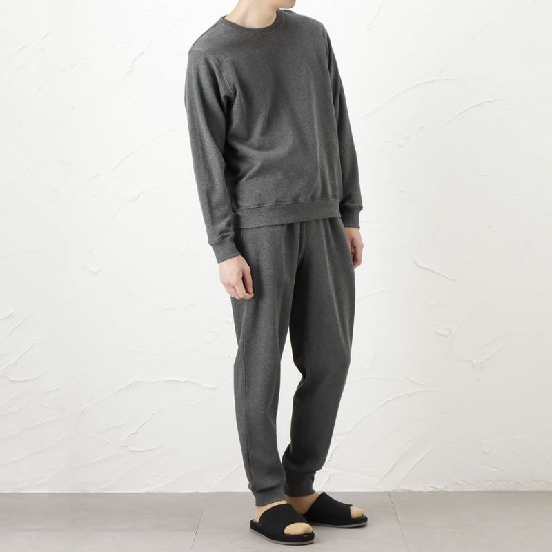 Navy オーガニックコットン ルームウェアセットアップ メンズ
