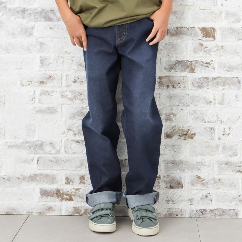 NAVY ストレッチデニムストレートパンツ キッズ