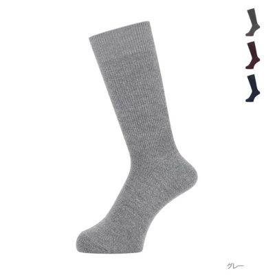 NAVY  クルーソックス 杢無地 メンズ