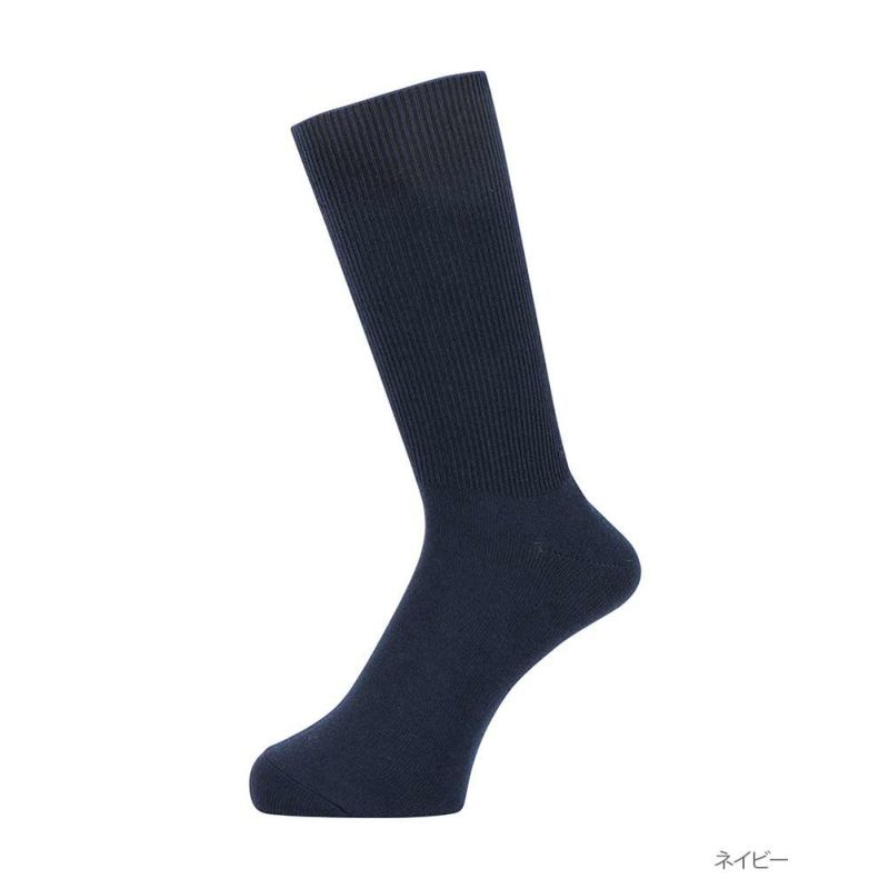 NAVY  クルーソックス 杢無地 メンズ商品画像-4