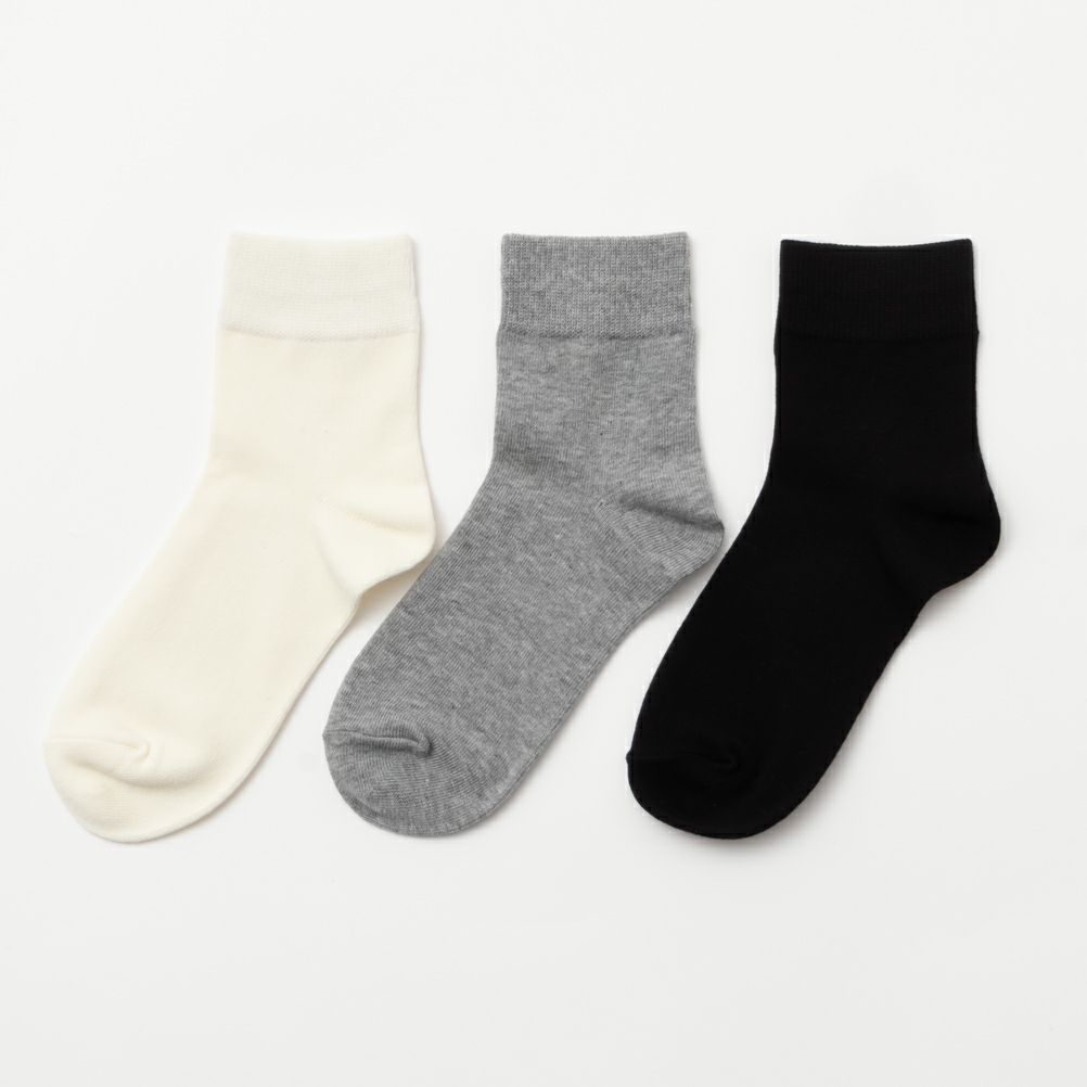 NAVY  クォーターソックス 無地カラー レディース