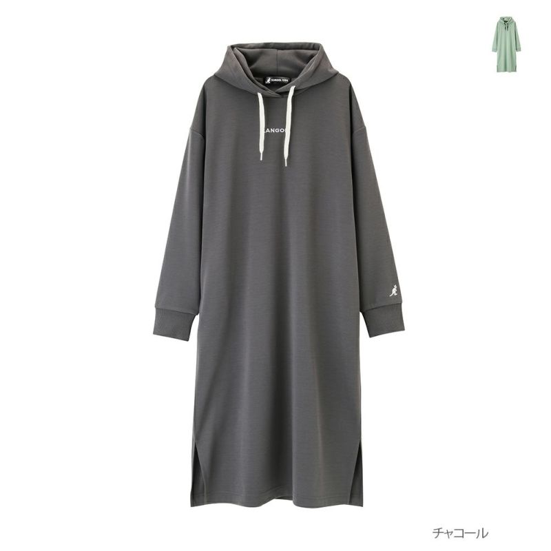 Kangol ルーズシルエットパーカーワンピース キッズ Kangol ルーズシルエットパーカーワンピース キッズ