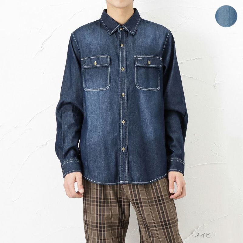 Navy Navy Jeans デニムレギュラーシャツ メンズ