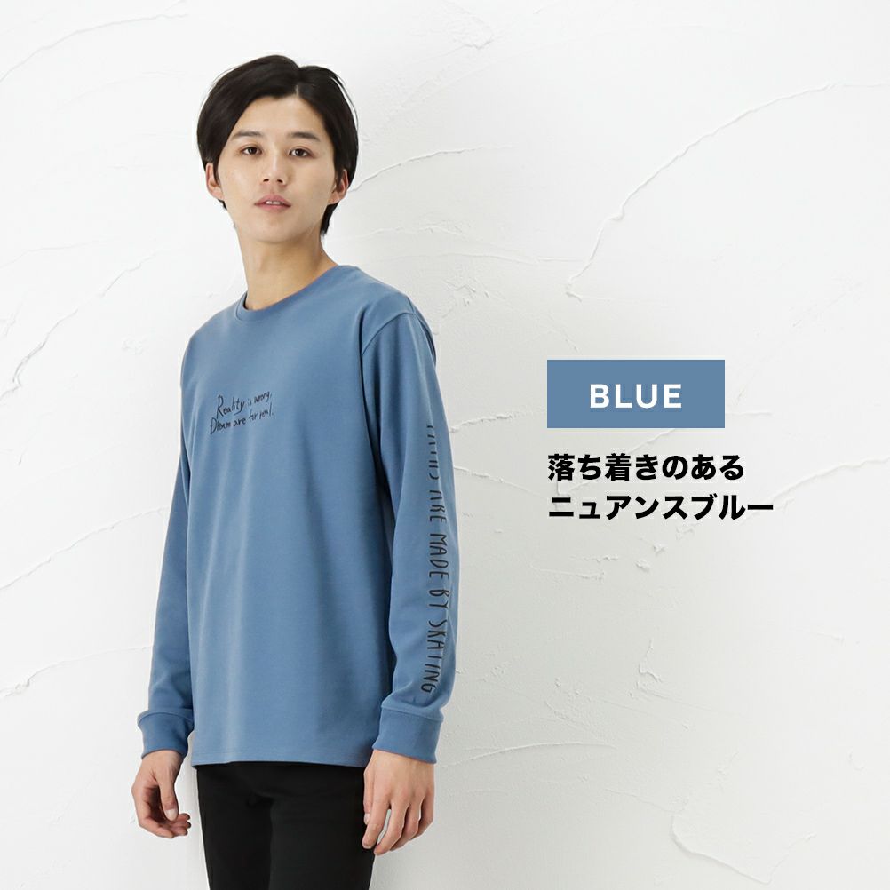 Urban Collection ハンサムスウェット ポンチイラストプリントロングスリーブtシャツ メンズ