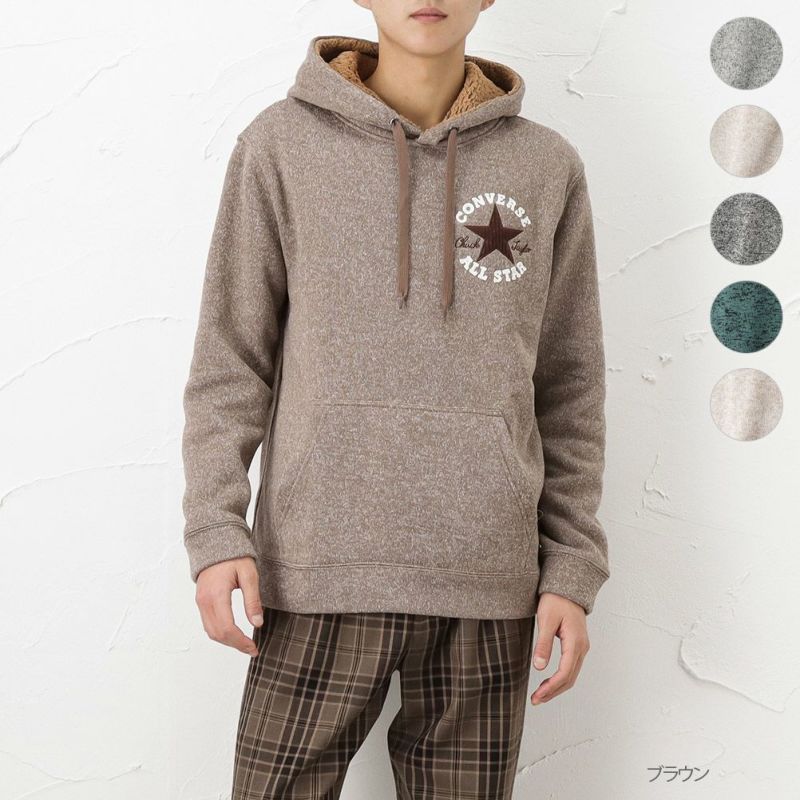 Converse ニットフリースパーカー メンズ Converse ニットフリースパーカー メンズ