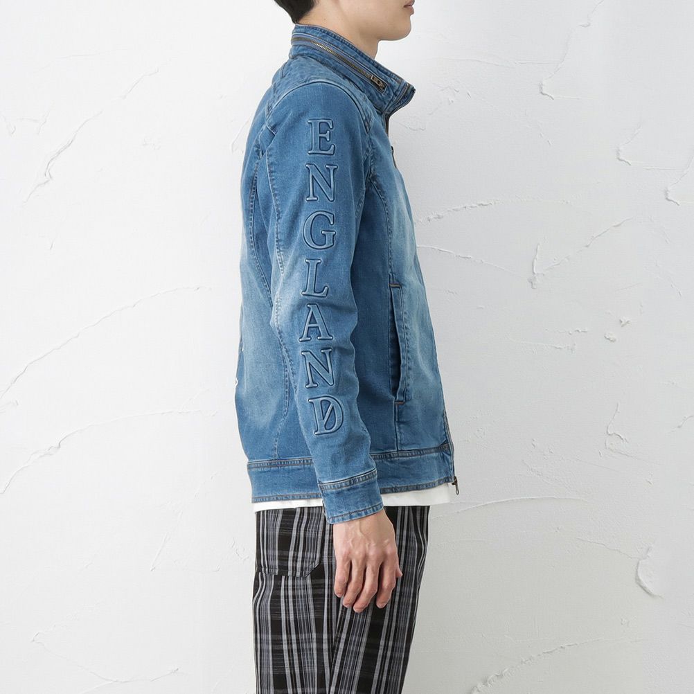 Norton デニムライダースジャケット メンズ