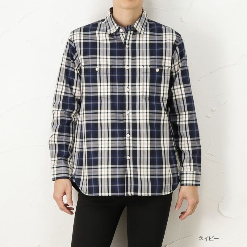 Navy Navy Jeans ツイルチェックシャツ メンズ Navy Navy Jeans ツイルチェックシャツ メンズ