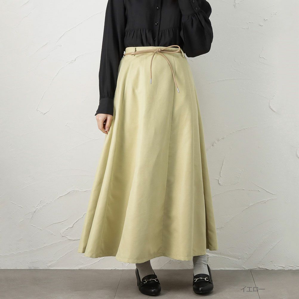 Retro Girl ロープベルト付きスカート レディース