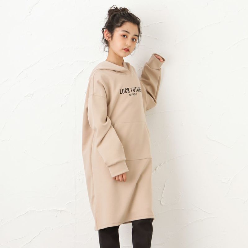 Mini Valman ハンサムスウェット パーカーワンピース キッズ Mini Valman ハンサムスウェット パーカーワンピース キッズ
