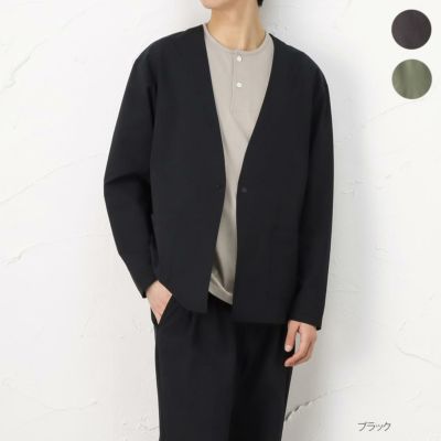 Navy ダブルフェイスカーディガン メンズ