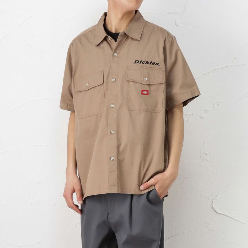 Dickies ディッキーズ ツイル無地ワークシャツ メンズ