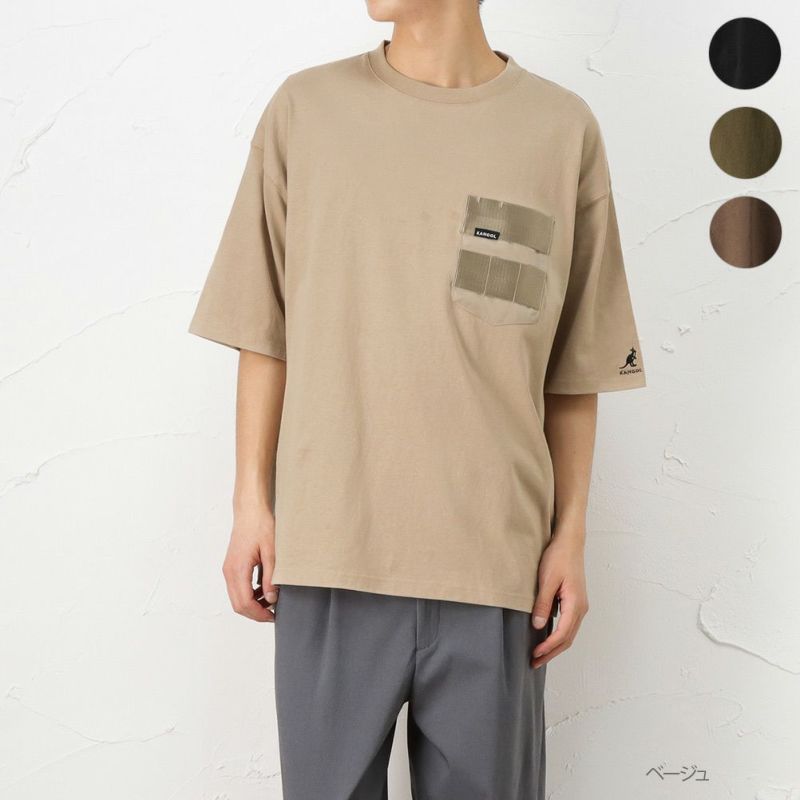 Kangol デザインポケットtシャツ メンズ