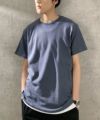 NAVY  倍速 ワッフル半袖Tシャツ メンズ