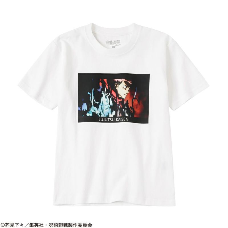 呪術廻戦 場面写 虎杖悠仁 プリントTシャツ キッズ