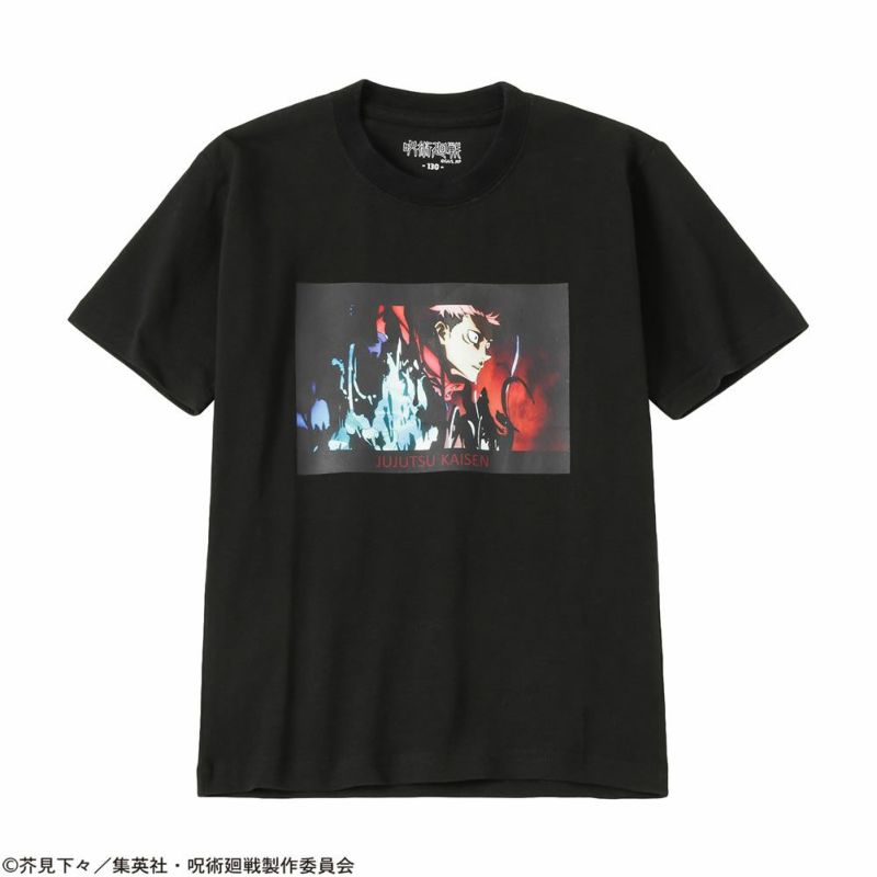 【オンラインストア限定】 キッズ 呪術廻戦 場面写 虎杖悠仁 プリントTシャツ ネコポス 対応商品