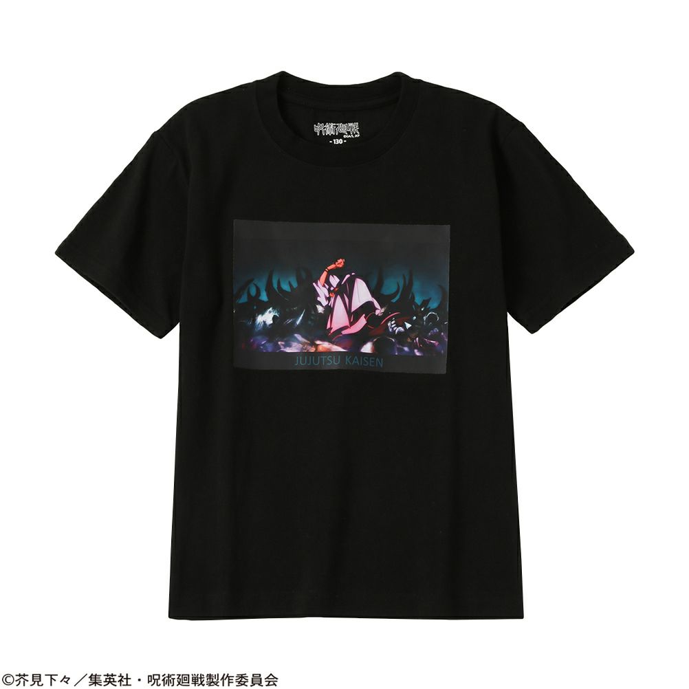 呪術廻戦 場面写 両面宿儺 プリントTシャツ キッズ