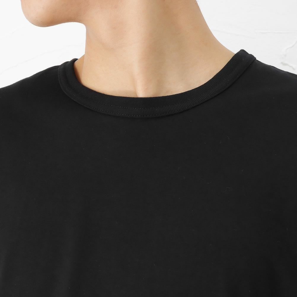 Navy コットン天竺半袖tシャツ メンズ