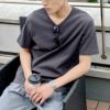 NAVY テレコVネック半袖Tシャツ メンズ ネコポス 対応商品