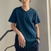 NAVY テレコVネック半袖Tシャツ メンズ ネコポス 対応商品