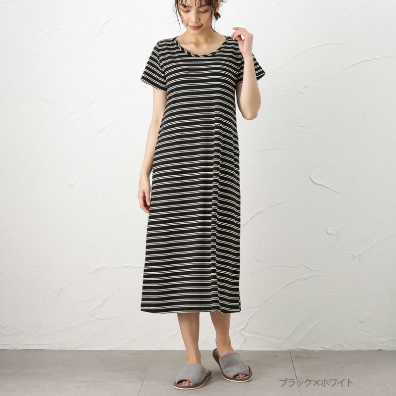 Navy ブラトップワンピ レディース