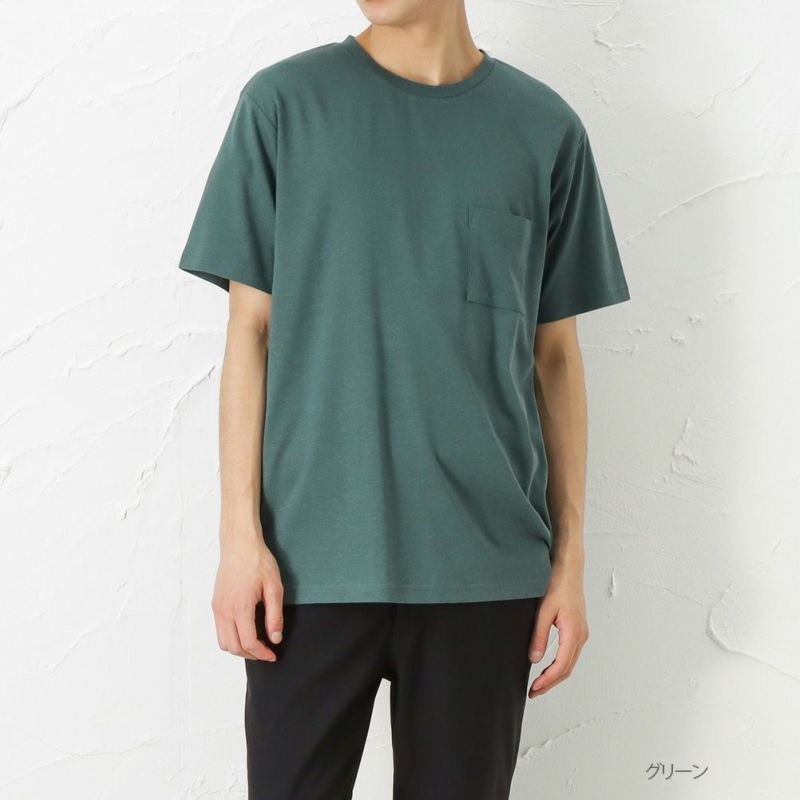 Navy 汗染み防止クルーtシャツ メンズ Navy 汗染み防止クルーtシャツ メンズ