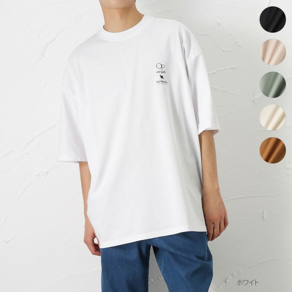 Mark Gonzales X Ocean Pacific コラボ プリントビッグtシャツ メンズ